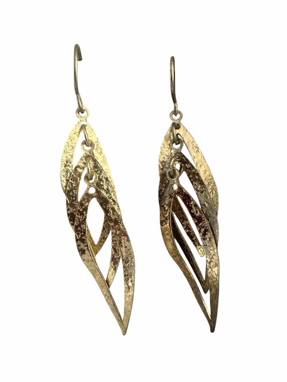 3/$20 ❤️ Gold Leaf Dangle Earrings